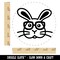 Bunny Rabbit Wearing Glasses Easter Rubber Stamp for Stamping Crafting Planners